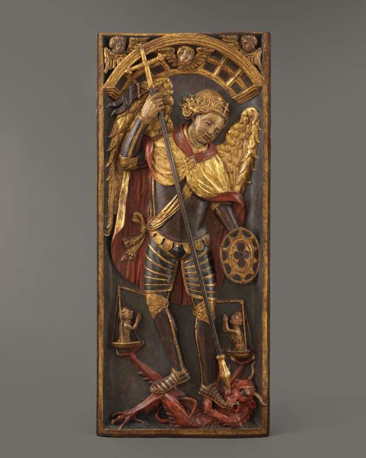Retable Panel with Saint George and the Dragon